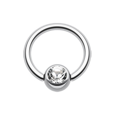 14g Classic Gem Captive Bead Body Jewellery - Captive Belly Ring. Navel Rings Australia.