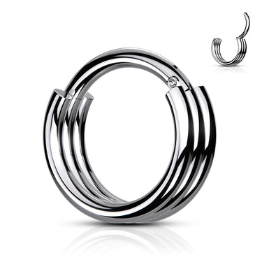 Trio Loop Clicker Body Jewellery - Septum. Navel Rings Australia.