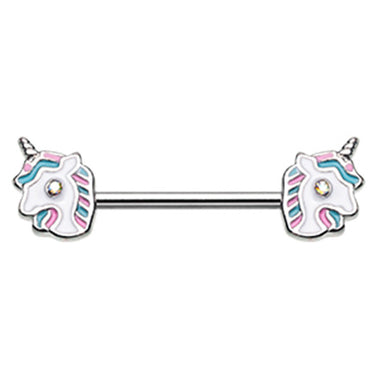 Unicorn Dream Nipple Barbell - Nipple Ring. Navel Rings Australia.