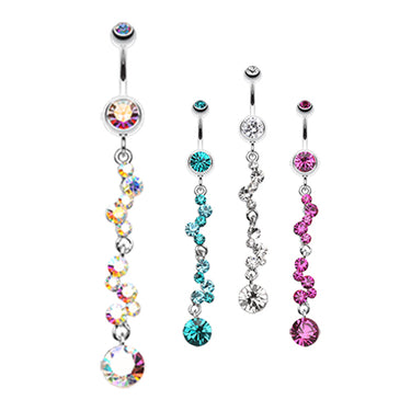 Kinked Kiki Belly Dangle - Dangling Belly Ring. Navel Rings Australia.