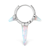 Triple Opal Diamond Spike Clicker Earring by Maria Tash in White Gold