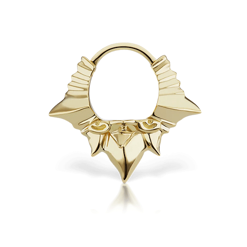 Javanese Spike Hoop Earring Hoop by Maria Tash in Yellow Gold