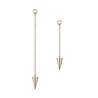 Pendulum Charm with Spike by Maria Tash in Yellow Gold.